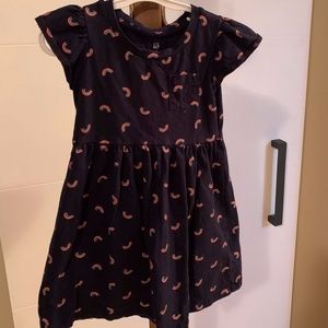 Baby Gap 4 Year Navy and Rainbow Dress